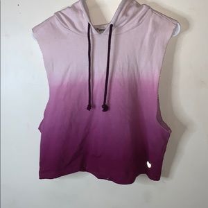 Ombré vest hoodie